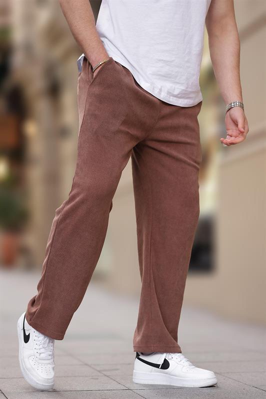 MDX Brown Comfort Fit Textured Men's Sweatpants E6557 - Quimper