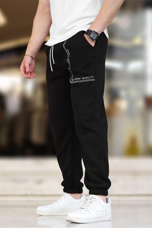 MDX Black Men's Sweatpants with Elastic Waistband Print 6549 - Port Coquitlam