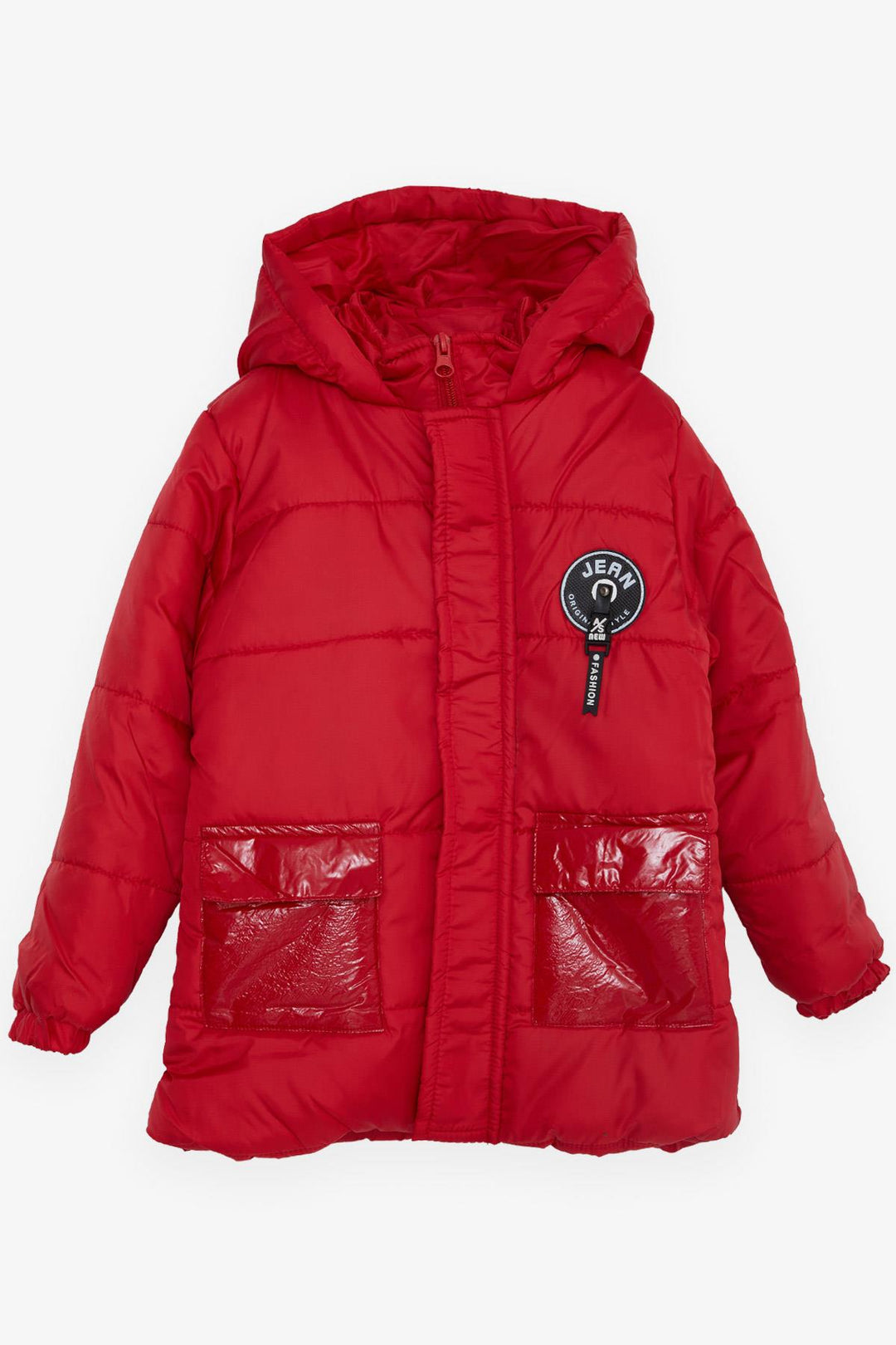 BRE Esso Mandolin Boys' Jacket with Pockets Hooded Logo 2-6 Years, Red - Cicero