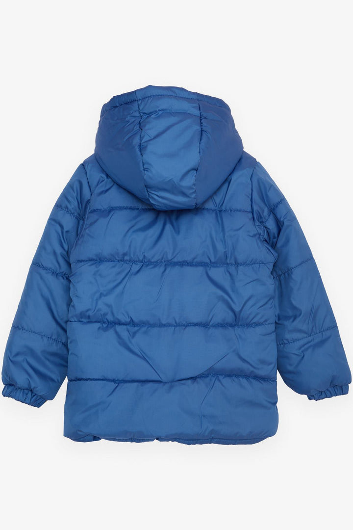 BRE Esso Mandolin Boys' Jacket with Pockets Hooded Logo 2-6 Years, Saxe Blue - Rome