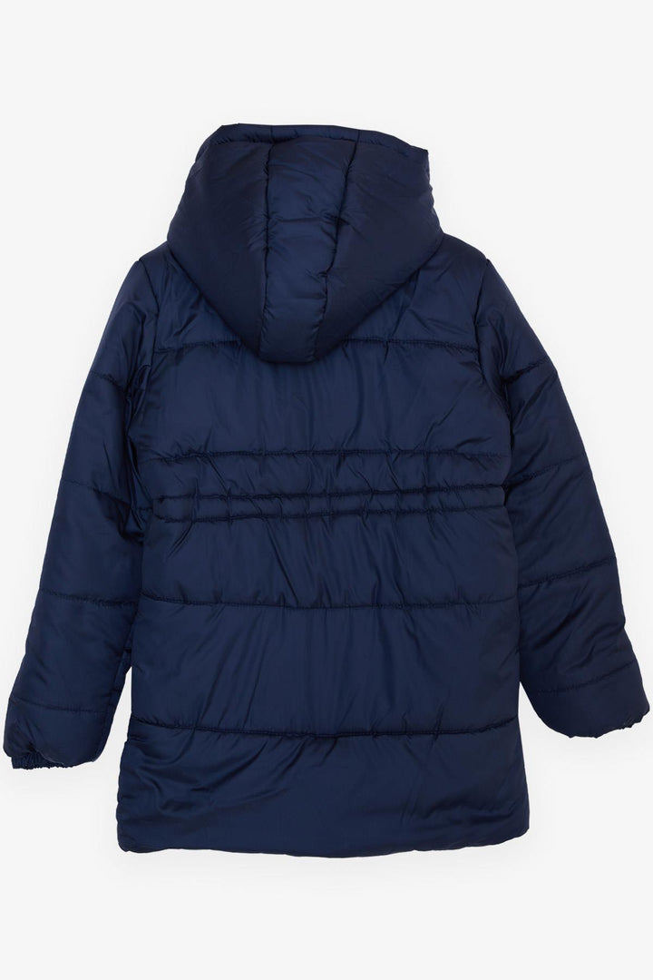 BRE Esso Mandolin Girl Child Hooded Jacket with Waistband 104 Years, Navy Blue - San Jose