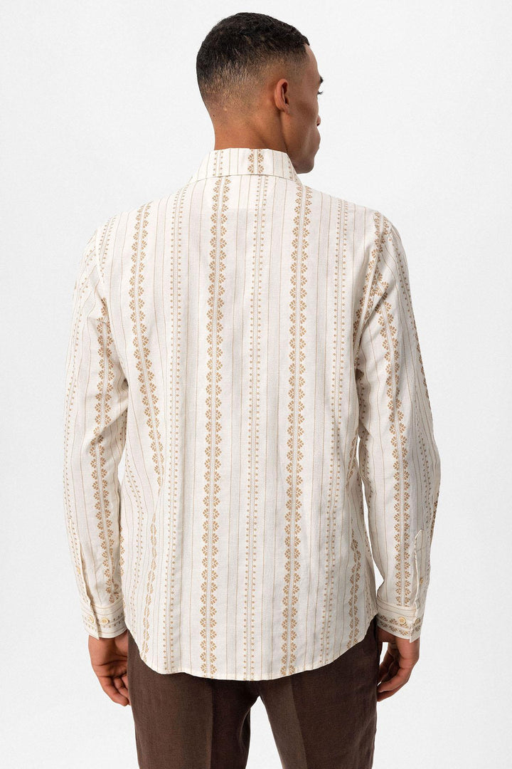 ANT Ethnic Patterned Long Sleeve Men's Shirt - Jerez de García Salinas