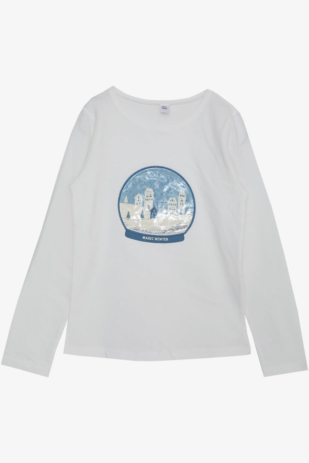 BRE Export Boy Long Sleeve T-Shirt Magic Snow Globe Printed 4-8 Years, Beige - Poltava