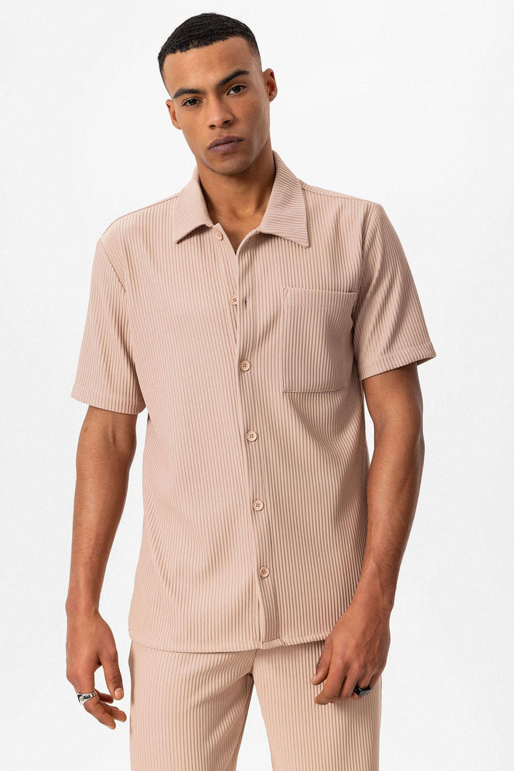 ANT Ribbed Short Sleeve Men's Shirt - Arvada