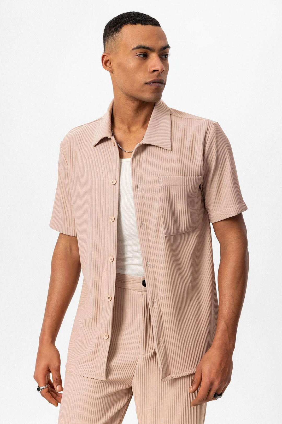 ANT Ribbed Short Sleeve Men's Shirt - Arvada