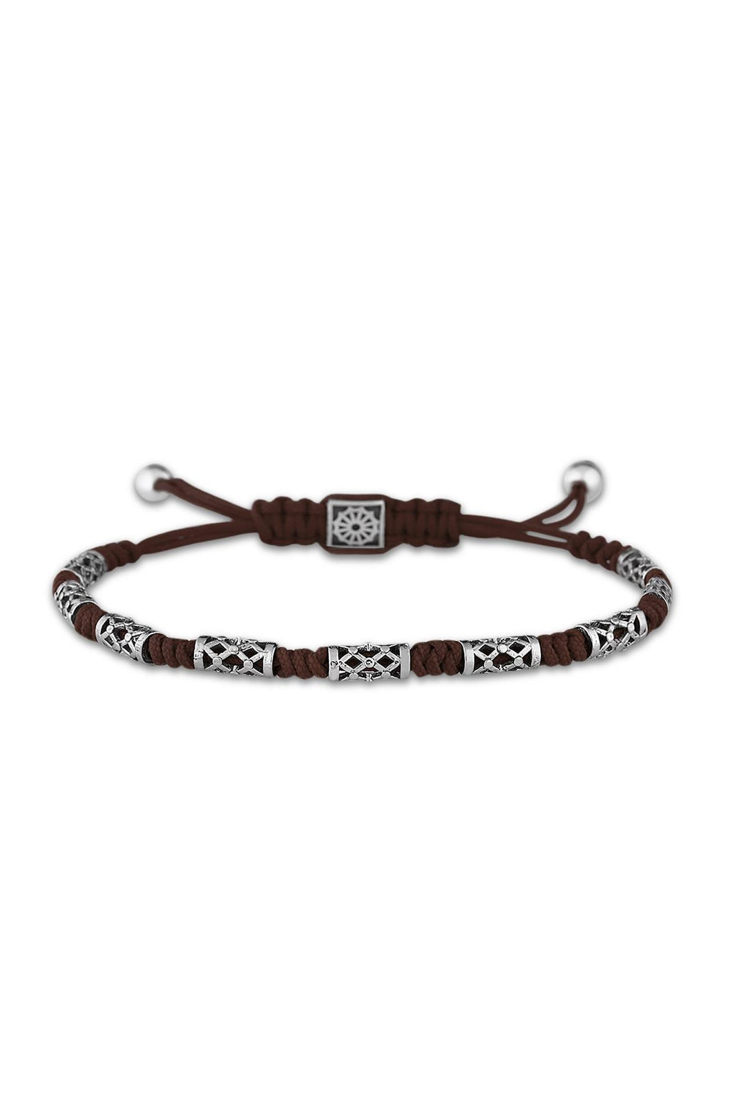 NVM FRNCH Macrame Brown Color Handmade Bracelet FRJ11062162-K - Severn