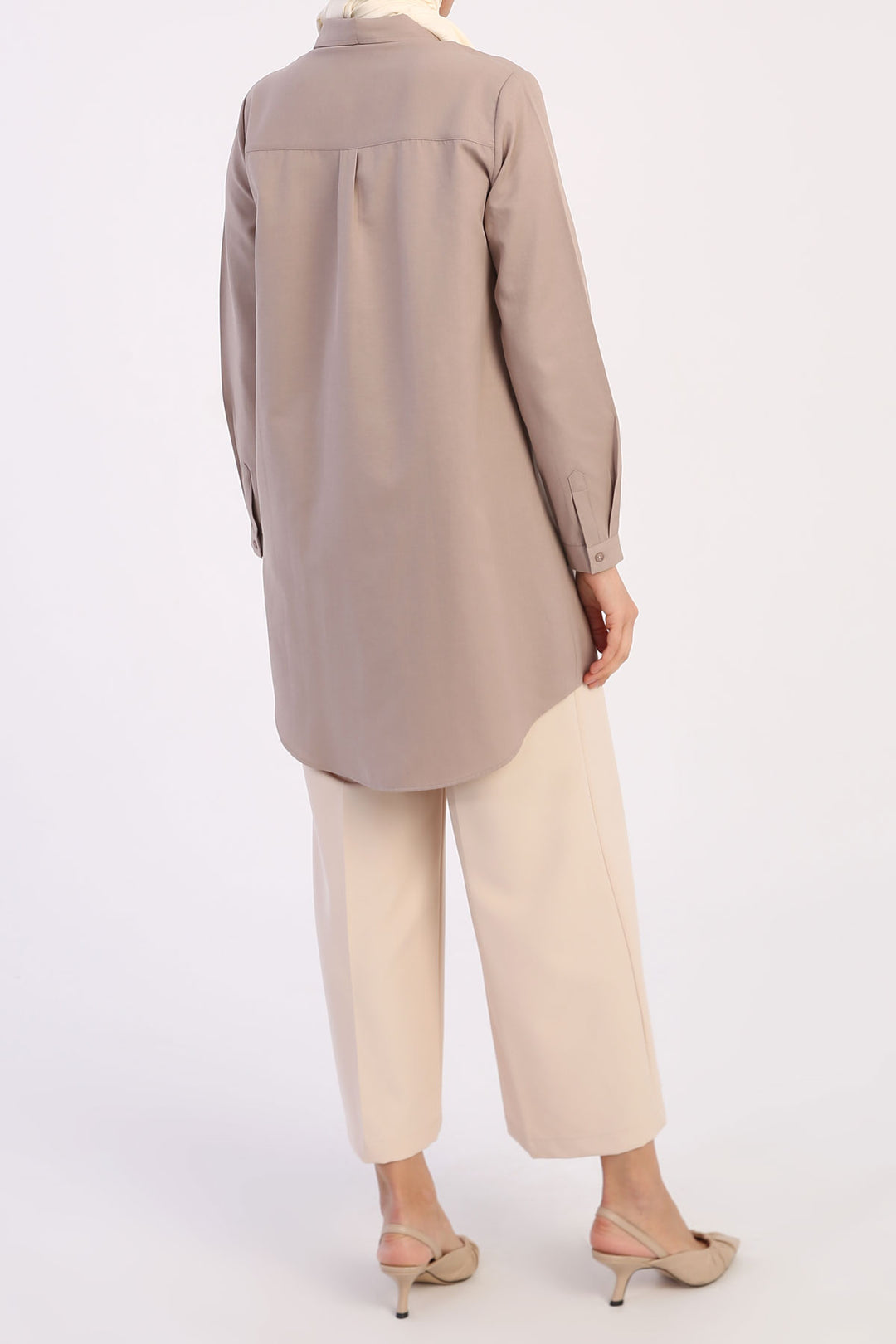 TLD Women Allday Mink Hidden Snap Shirt Tunic - قرطبة