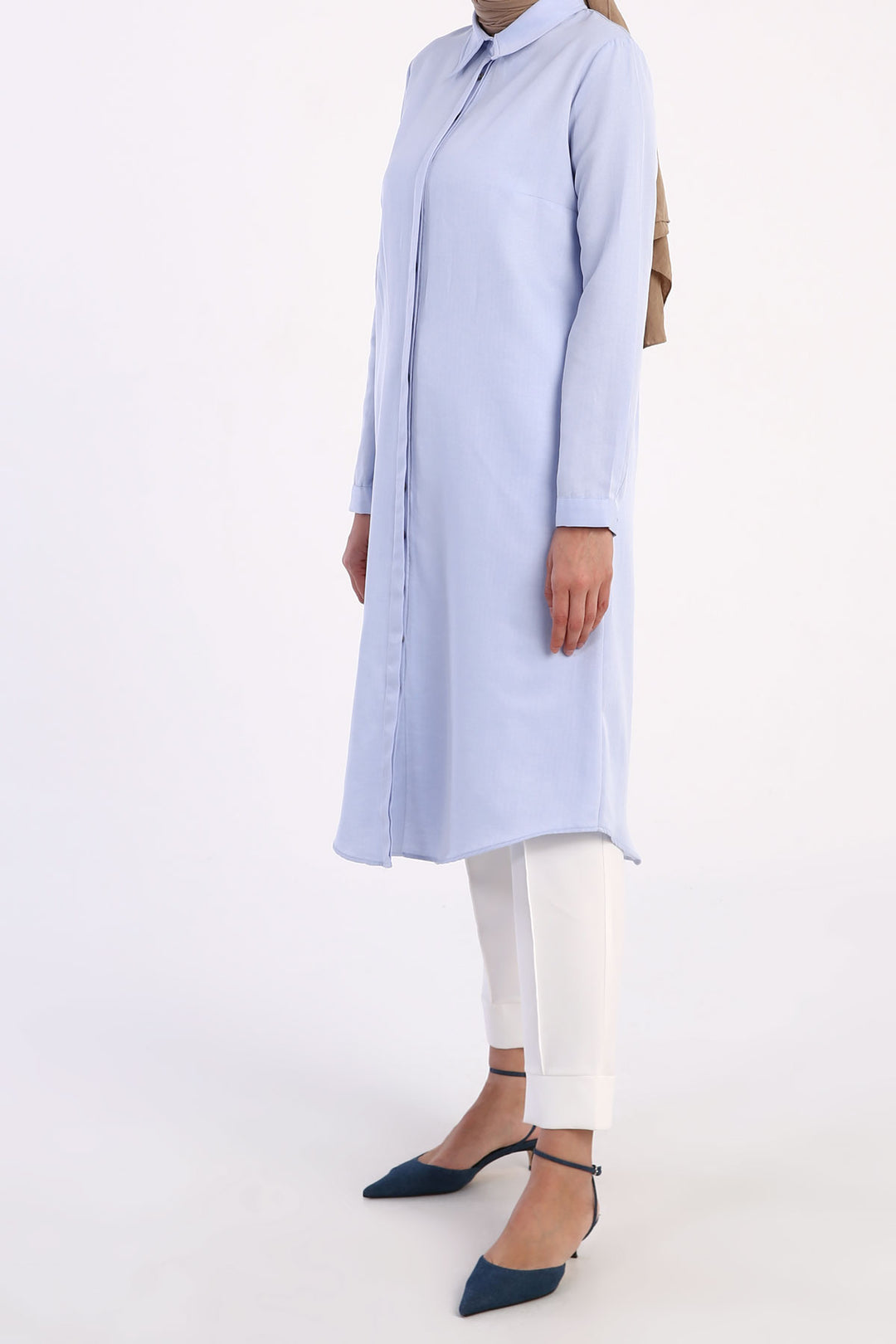 TLD Women Allday Blue Secret Explosive Long Shirt - Ensenada