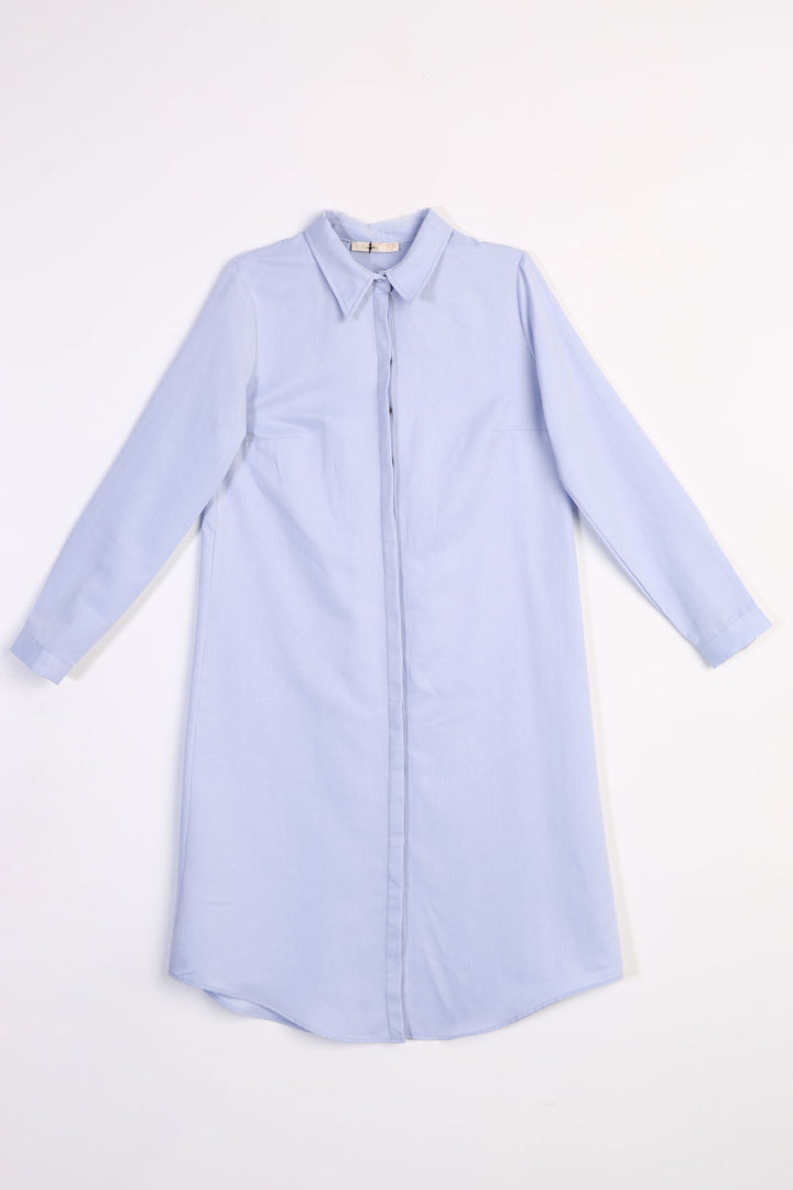 TLD Women Allday Blue Secret Explosive Long Shirt - Ensenada