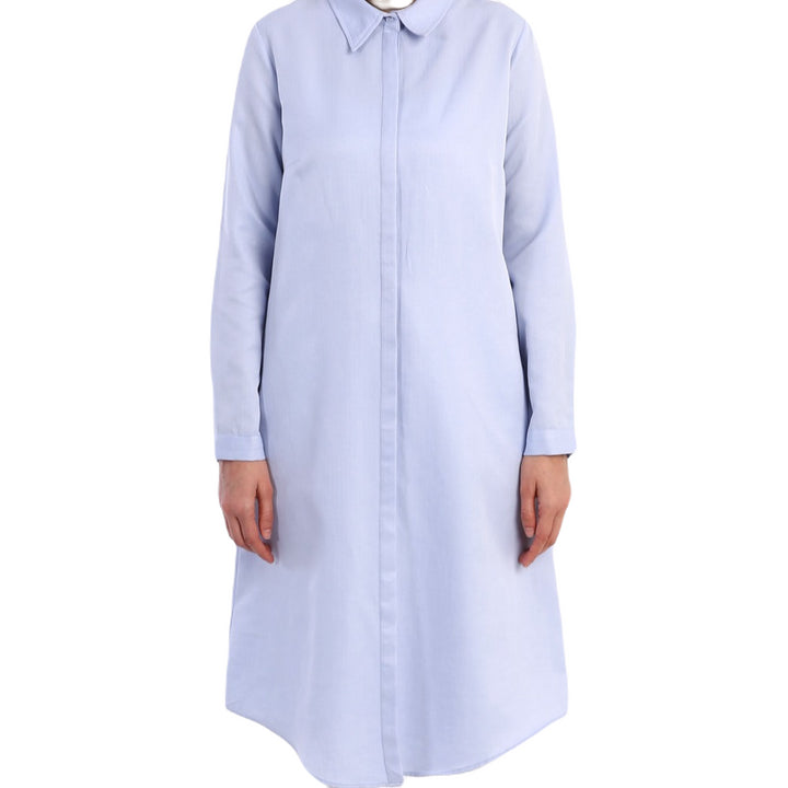 TLD Women Allday Blue Secret Explosive Long Shirt - Ensenada