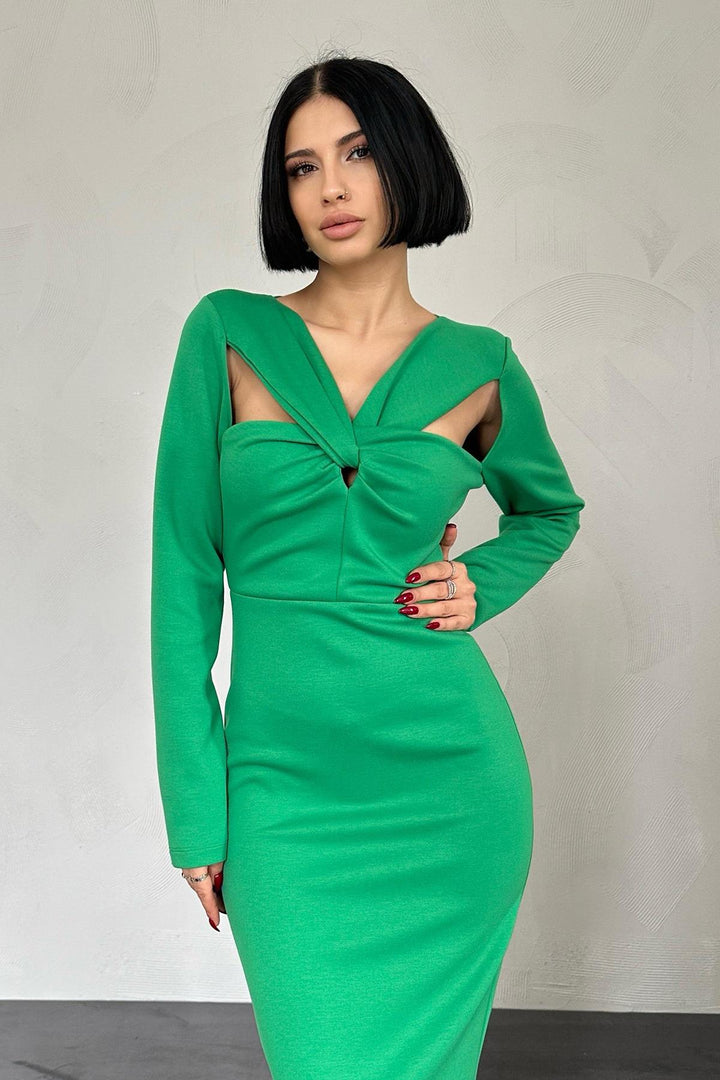 Robe de poitrine torsadée ELS - Green - Pinto