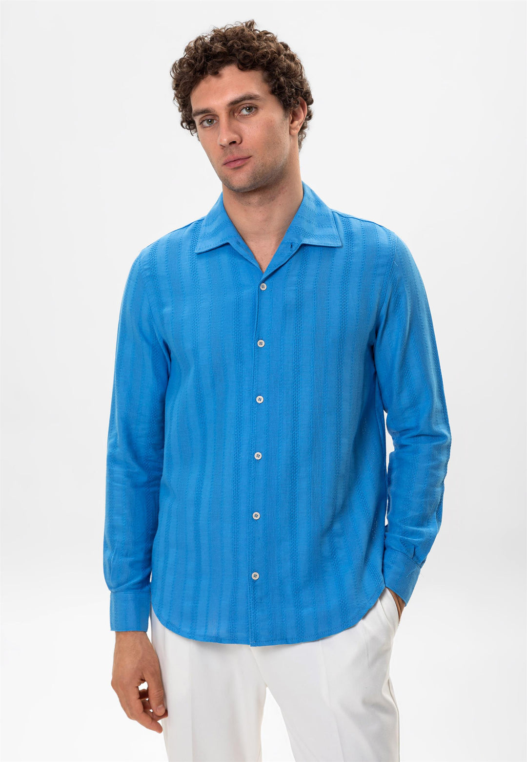 ANT Knitted Patterned Men's Shirt - Kent