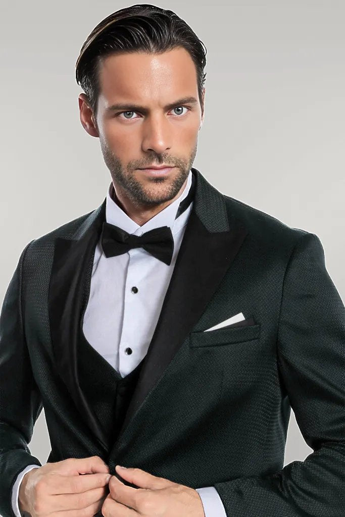 WSS Green Modeled Lapel Tuxedo  - Singen