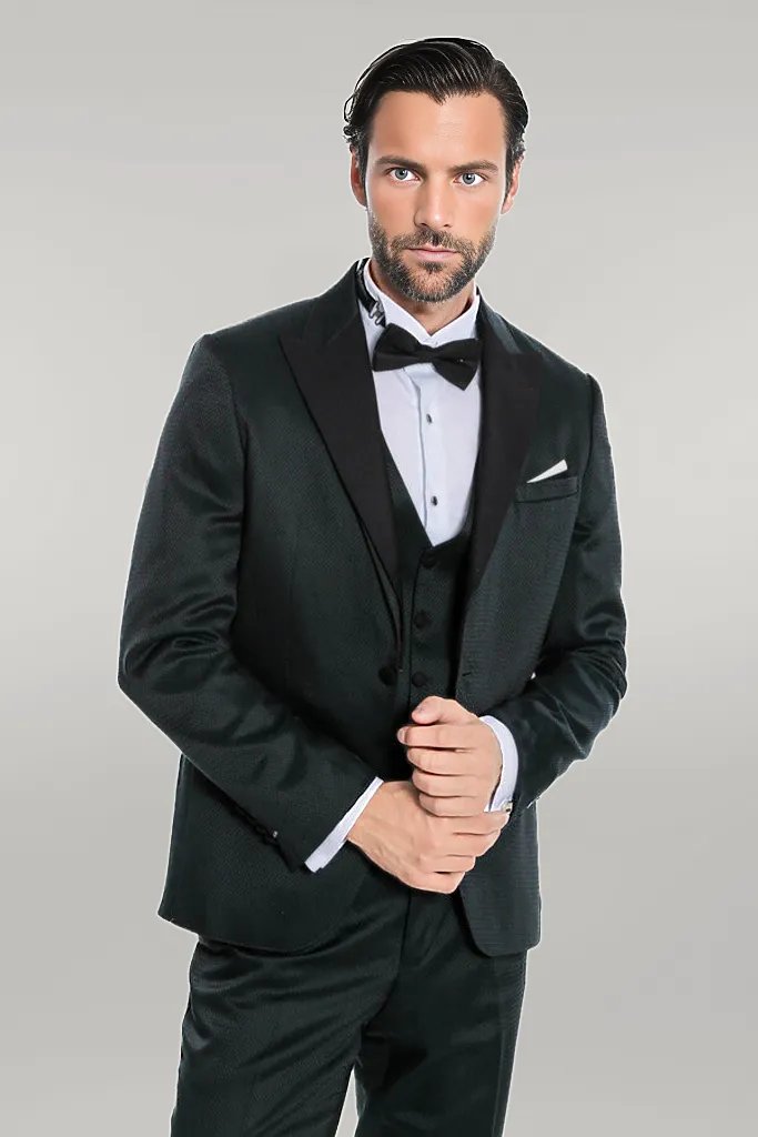 WSS Green Modeled Lapel Tuxedo  - Singen