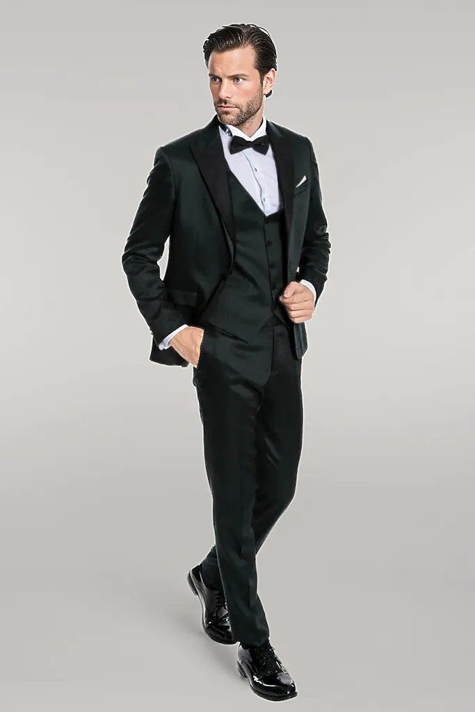 WSS Green Modeled Lapel Tuxedo  - Singen