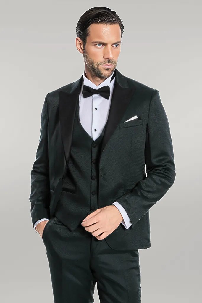 WSS Green Modeled Lapel Tuxedo  - Singen