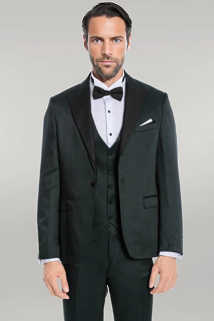 WSS Green Modeled Lapel Tuxedo  - Singen