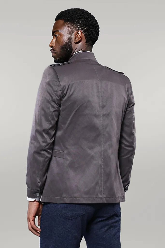 WSS Grey Men's Coat Jacket - Singen