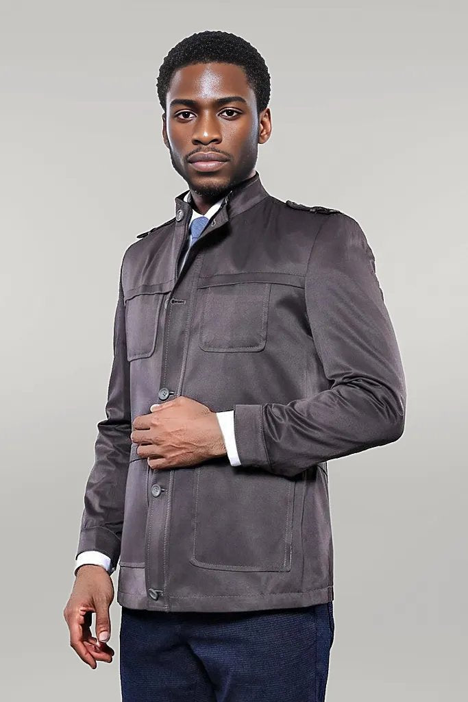 WSS Grey Men's Coat Jacket - Singen