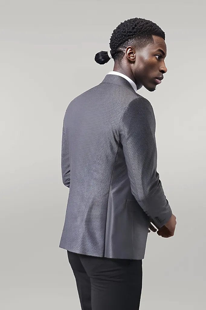 WSS Grey Jacket Combined Black Suit  - Singen