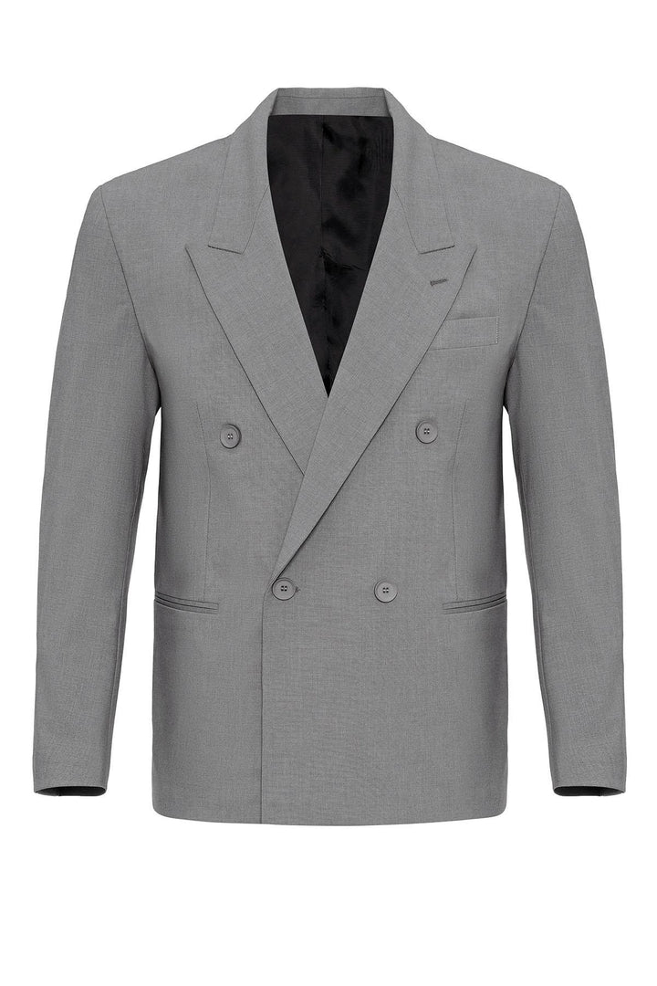 Ant Single Button Double Brainted Men Blazer Jacket - Mettmann