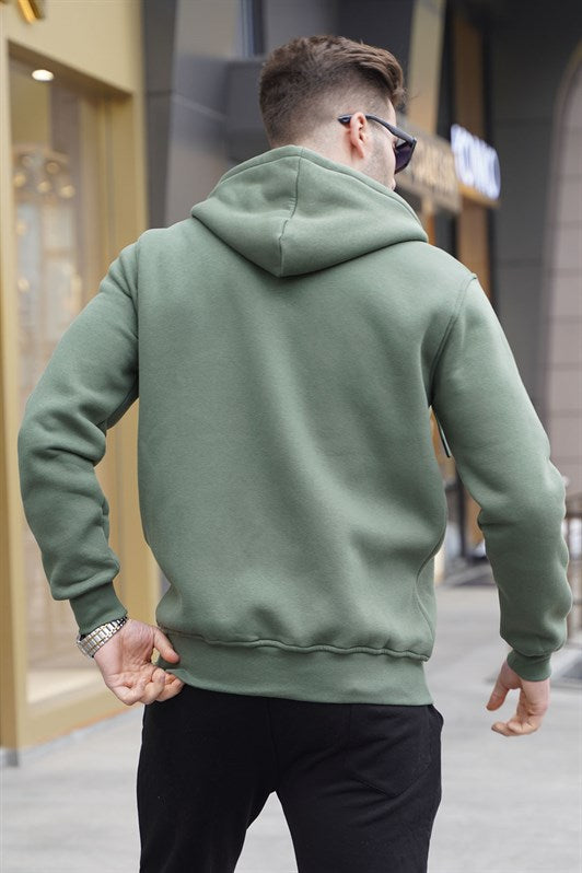 MDX Khaki Green с капюшоном регулярно подходит для мужчин.