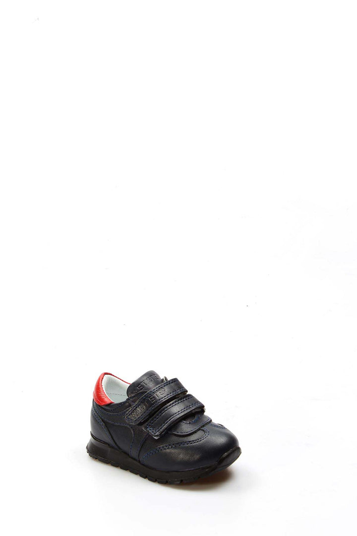 FST Genuine Leather Baby Casual Shoes 006BA900 Navy Red - Delicias