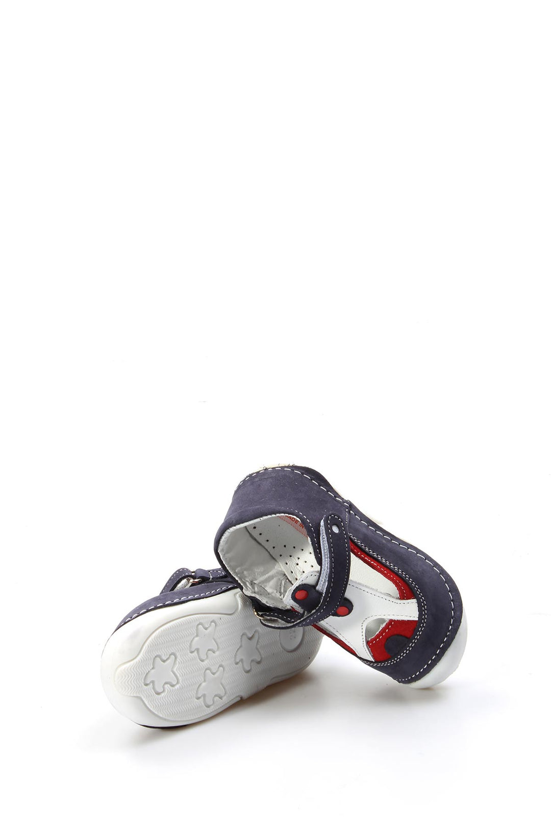 FST Genuine Leather Baby Casual Shoes 891BA503 Tommy Navy Blue - Axochiapan