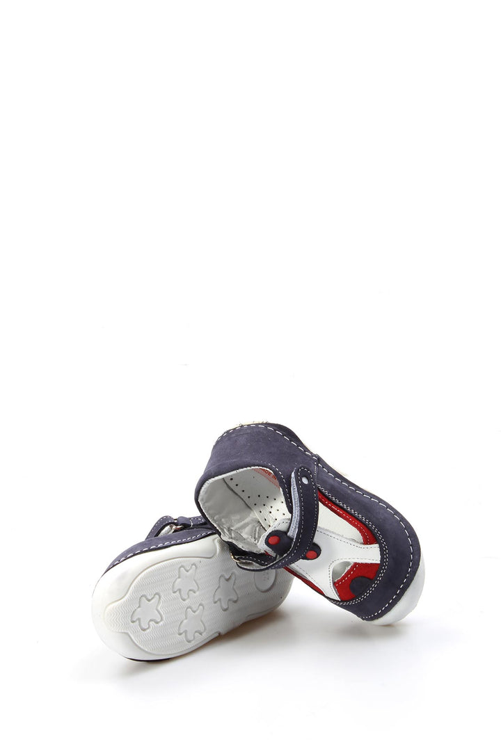 FST Genuine Leather Baby Casual Shoes 891BA503 Tommy Navy Blue - Axochiapan