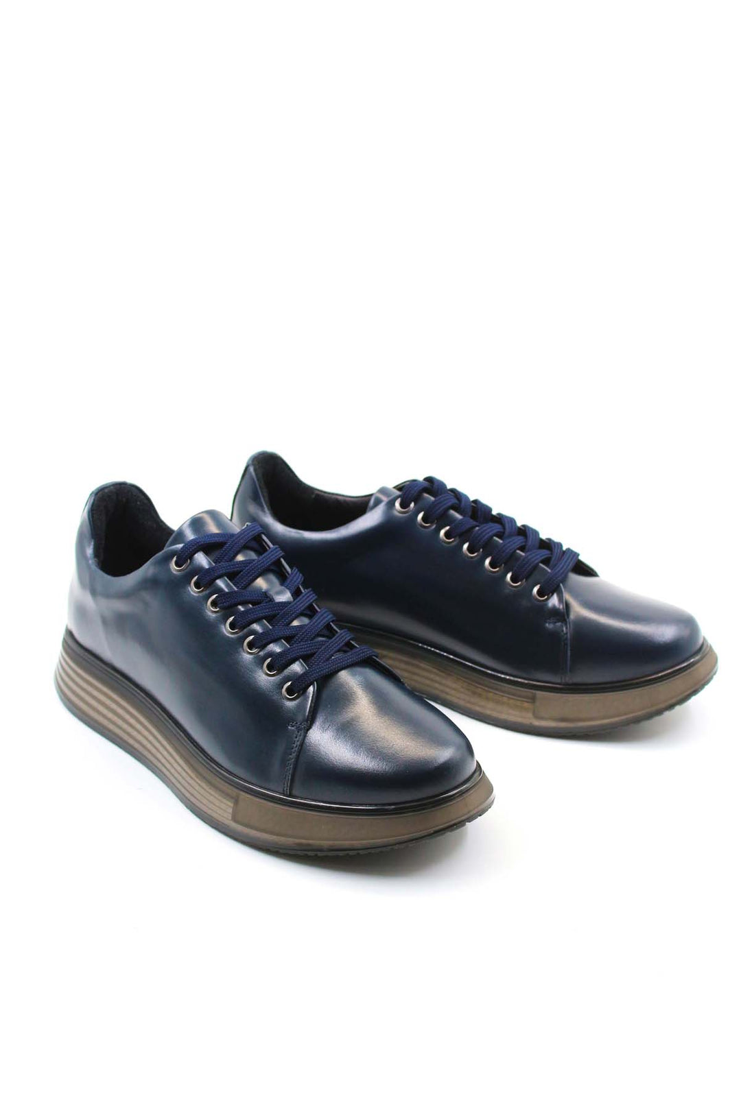 FST Genuine Leather Men's Casual Shoes 132MA0161 Navy Blue - Chandler