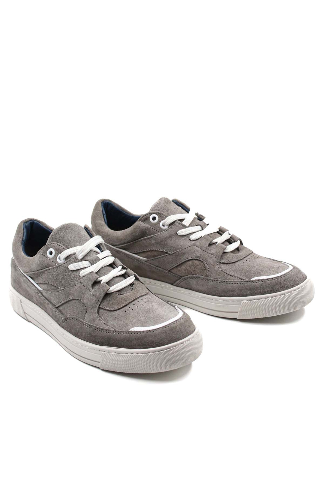 FST Genuine Leather Men's Casual Shoes 132MAF02 Gray Suede - Mooresville