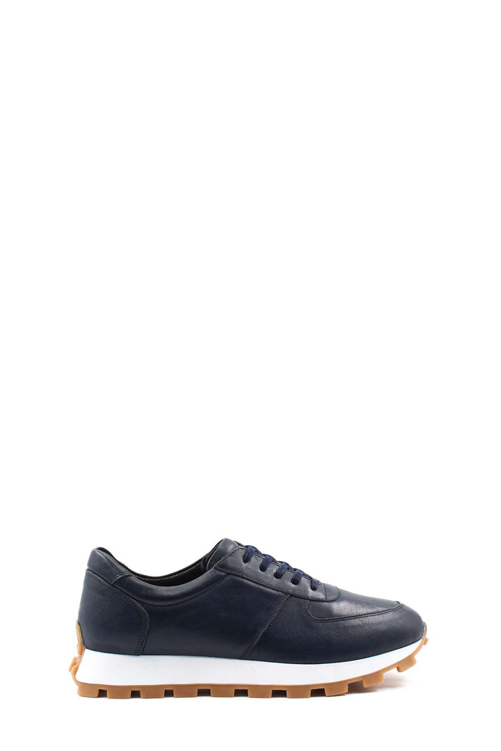 FST Genuine Leather Men's Casual Shoes 154MA708 Navy Blue - Navojoa