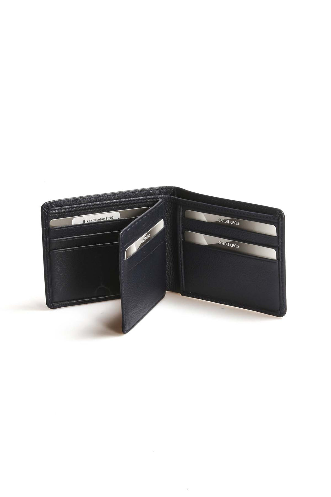 FST Genuine Leather Men's Wallet Accessory 779CA1510 Navy Blue - García