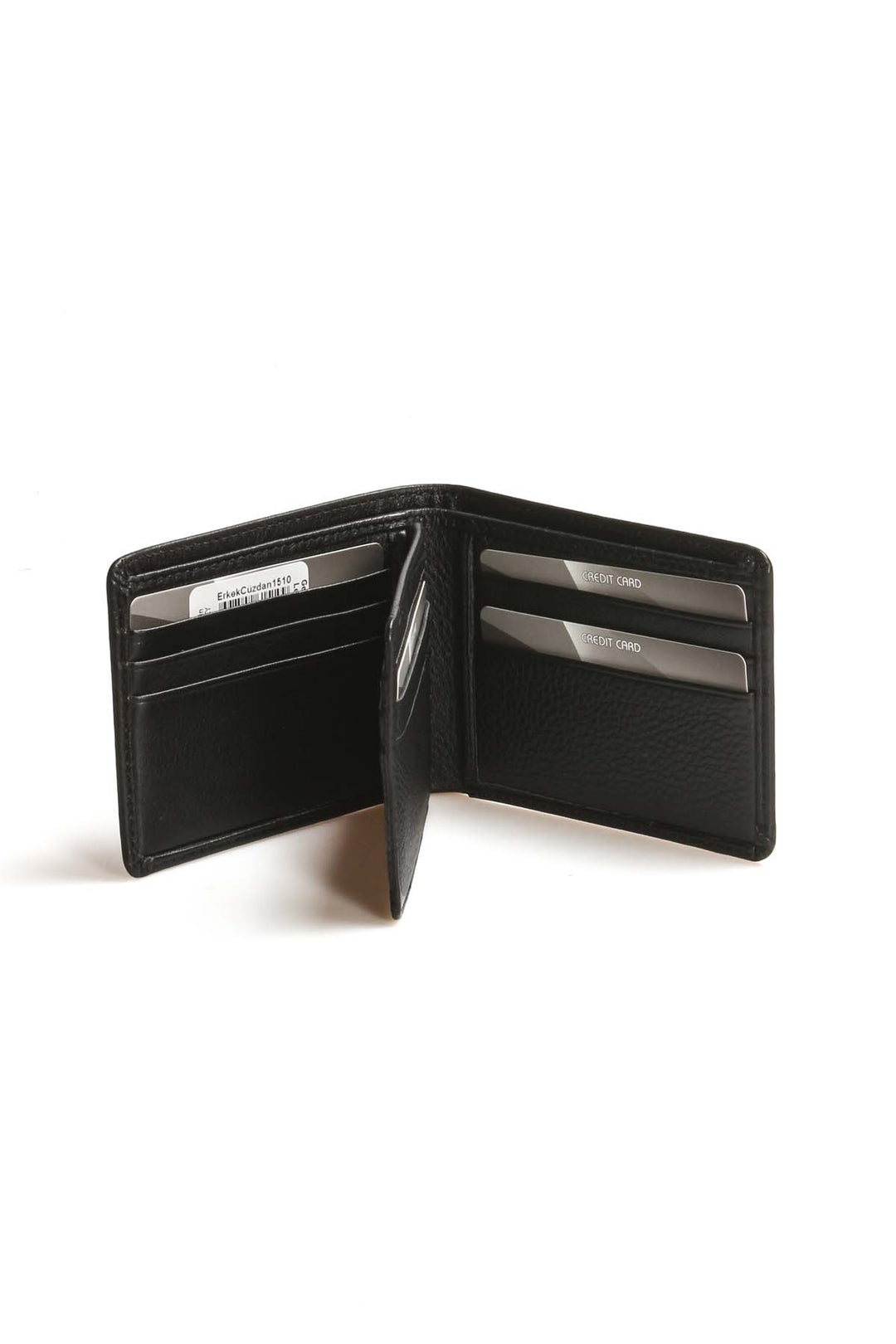 FST Genuine Leather Men's Wallet Accessory 779CA1510 Black - Lewiston