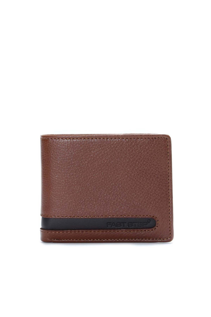 FST Genuine Leather Men's Wallet Accessory 779CA1510 Brown - Nuneaton