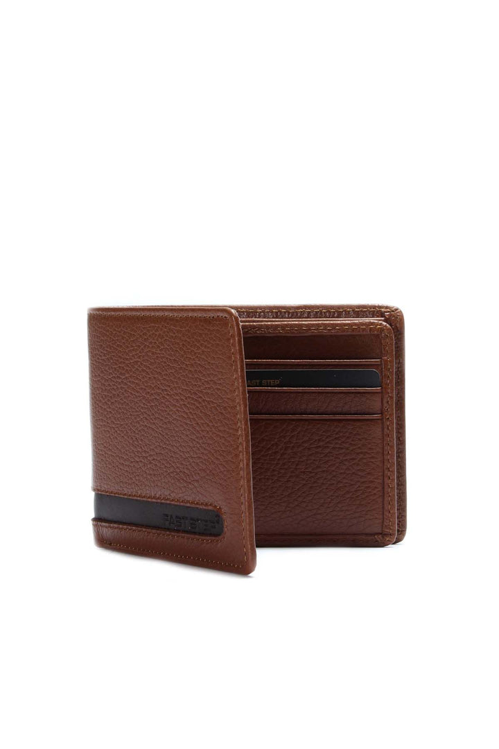 FST Genuine Leather Men's Wallet Accessory 779CA1510 Brown - Nuneaton