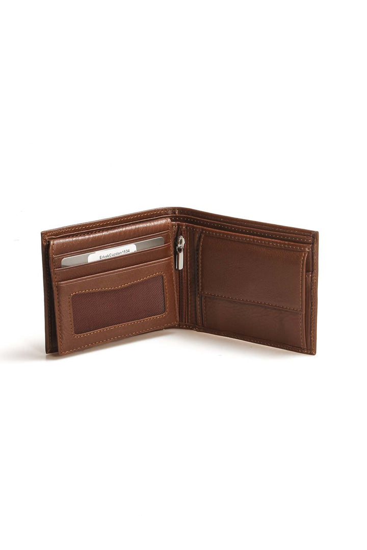 FST Genuine Leather Men's Wallet Accessory 779CA1534 Brown - Komotiní