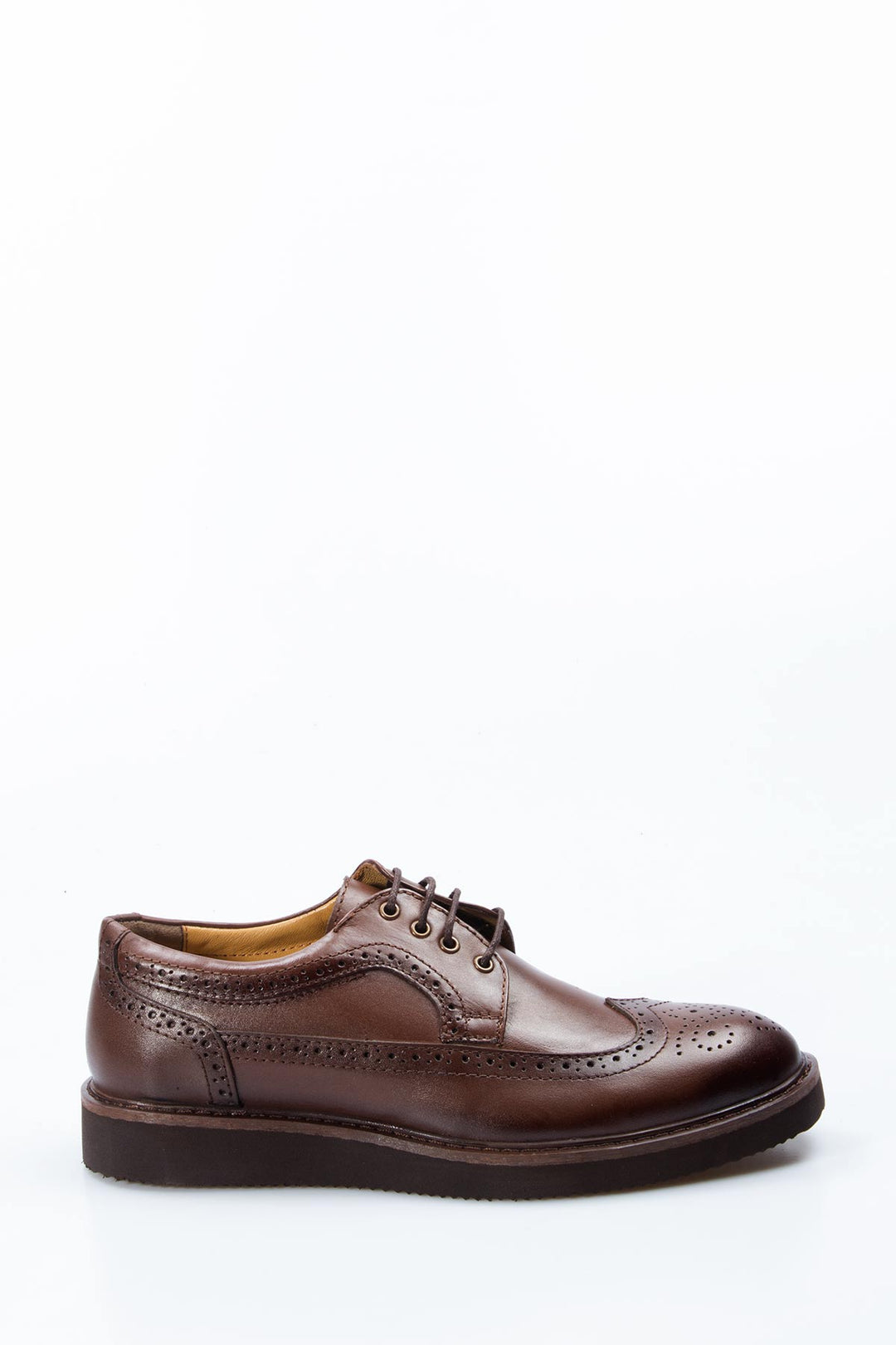 FST Genuine Leather Men's Classic Shoes 095MA4051 Brown - Detroit