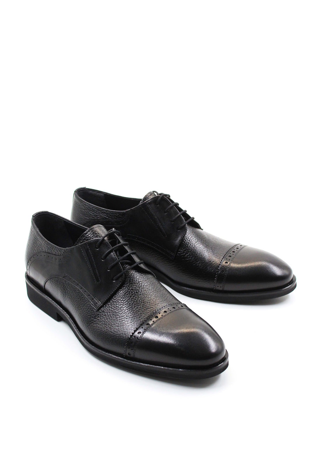 FST Genuine Leather Men's Classic Shoes 237MA577 Black - Adelanto