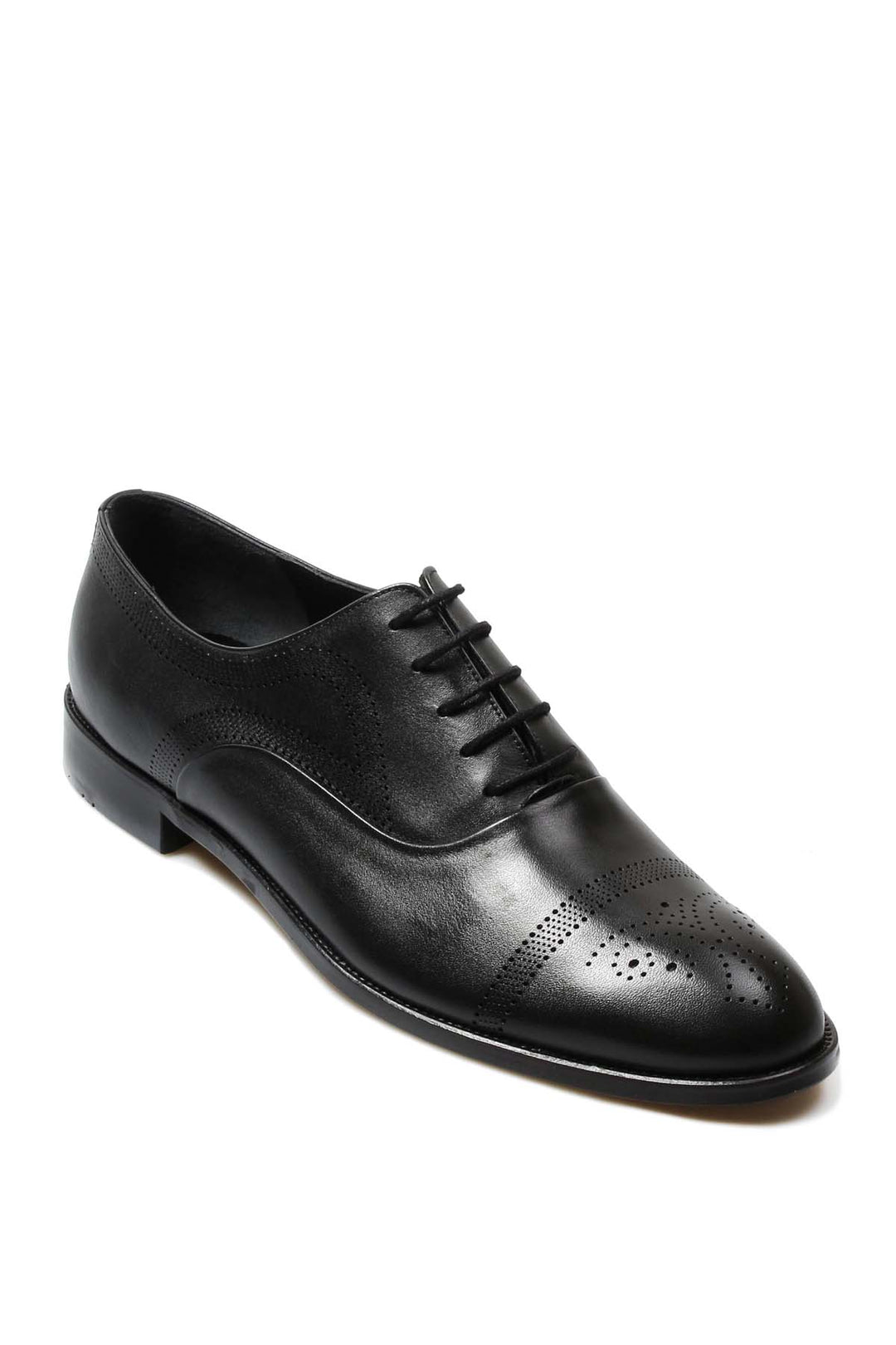 FST Genuine Leather Men's Classic Shoes 867MBA077 Black - Elizabeth