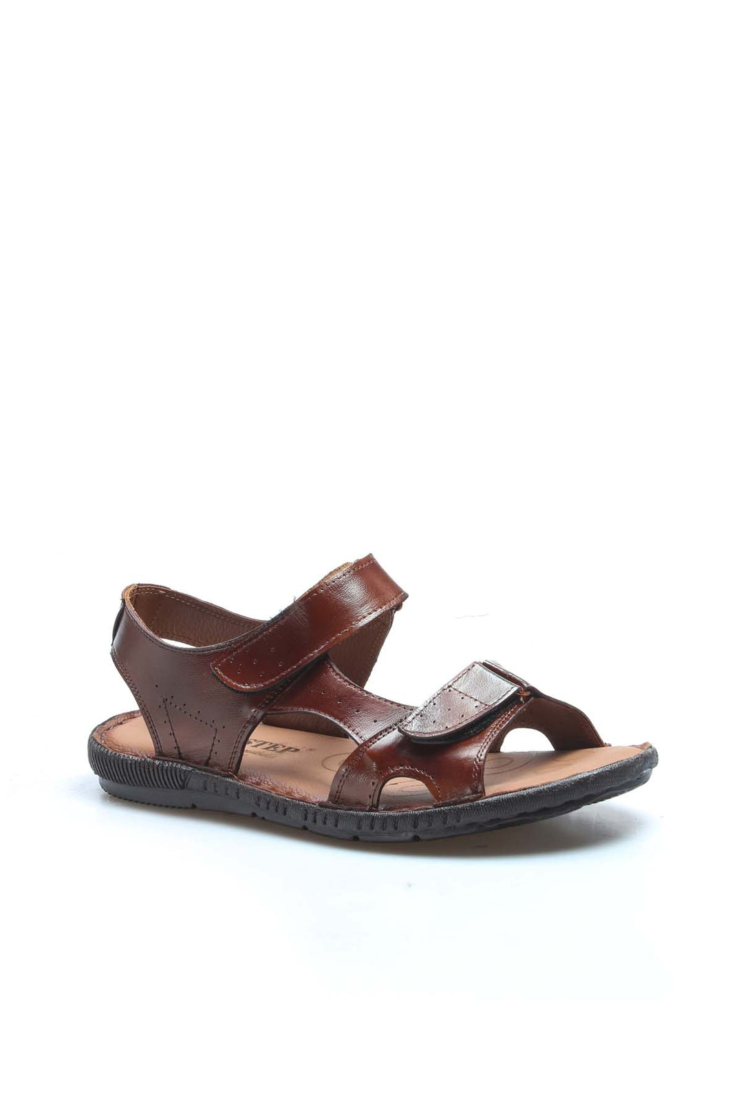 FST Genuine Leather Men's Classic Sandal 819MA088 Brown - Reutlingen