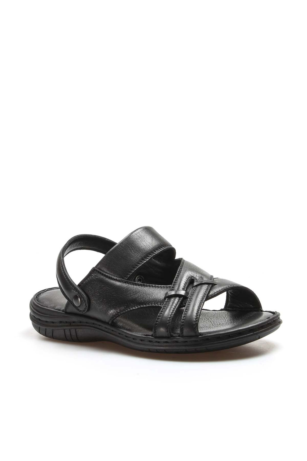 FST Genuine Leather Men's Classic Sandal 952MA710 Black - Chippenham