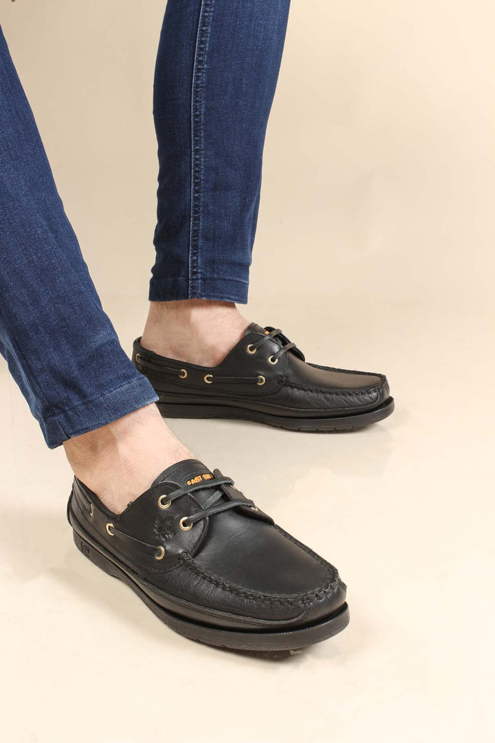 FST Подличная кожаная мужская обувь Loafer 628 Madaxfast Black - Bron