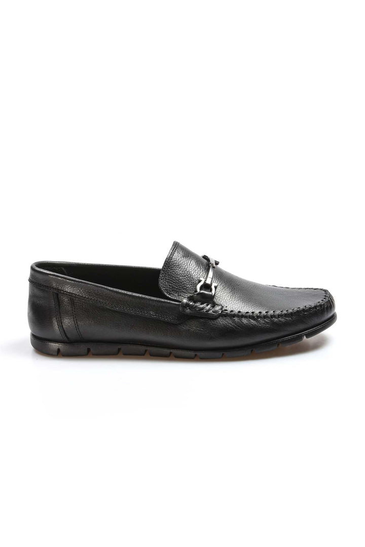 FST Genuine Leather Men's Loafer Shoes 783MA06 Black - Kailua