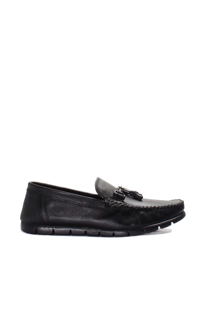 FST Genuine Leather Men's Loafer Shoes 783MA61 Black - Villach