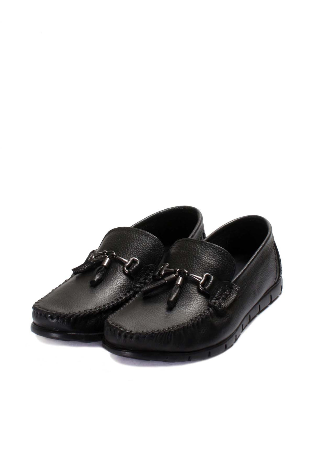 FST Genuine Leather Men's Loafer Shoes 783MA61 Black - Villach