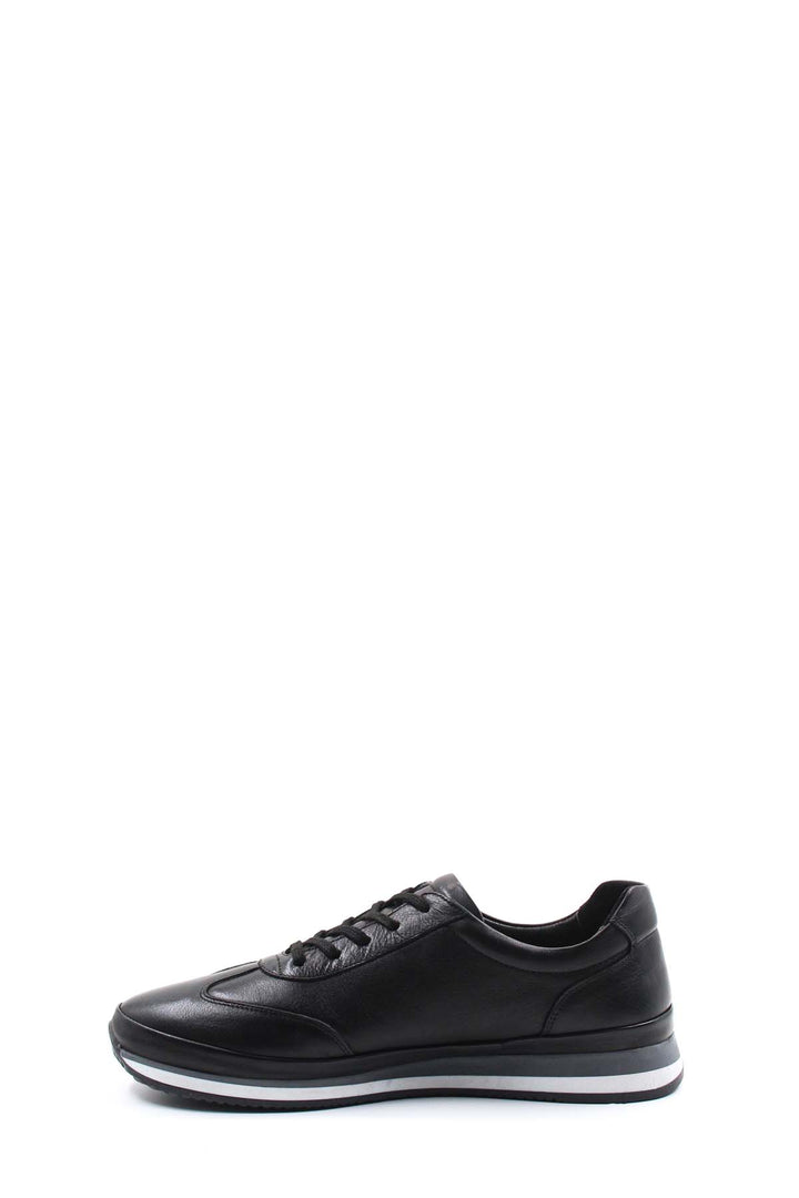 FST Genuine Leather Men's Sneakers 154MA709DK Black - Hoogeveen