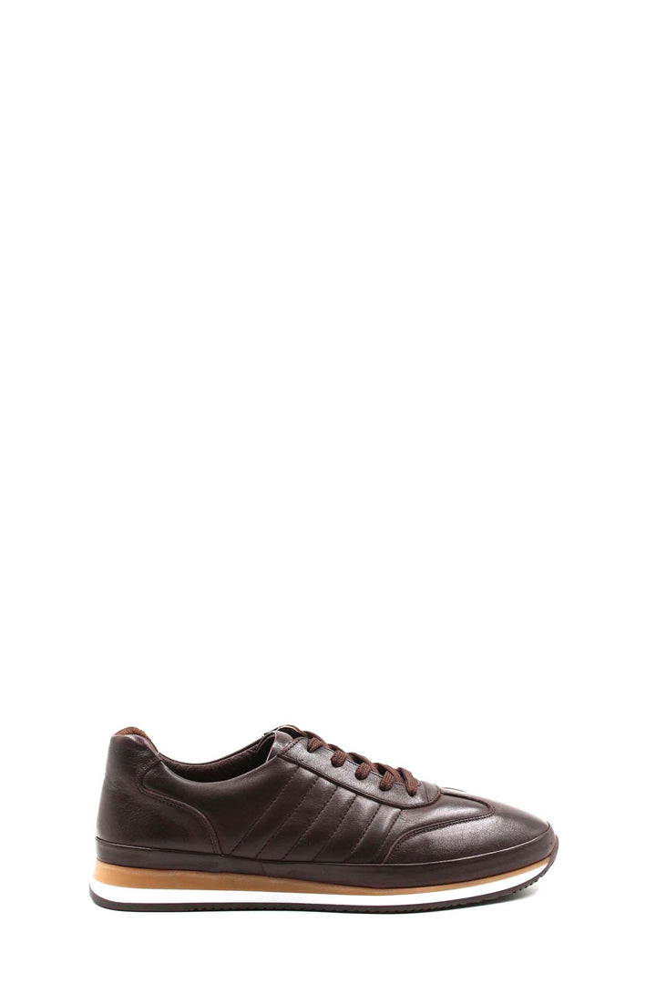 FST Genuine Leather Men's Sneakers 154MA709DK Brown - Bilbao