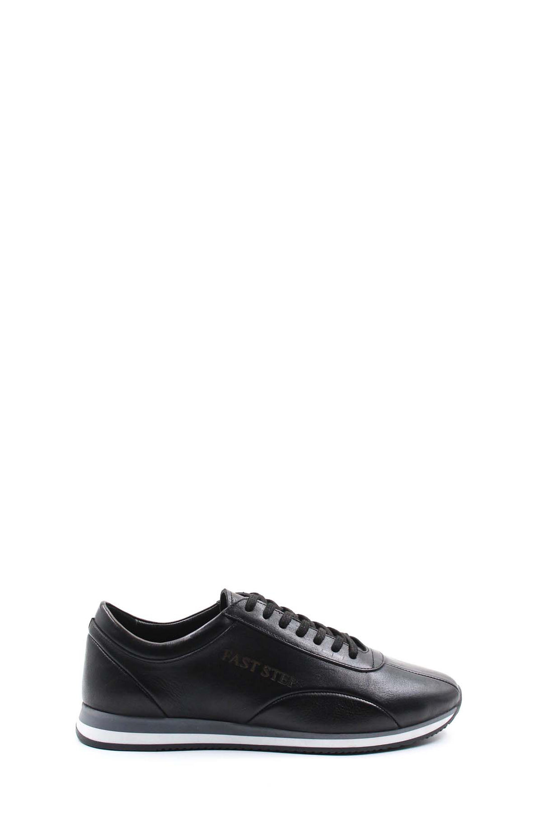 FST Genuine Leather Men's Sneakers 154MABNT Black - Montemorelos