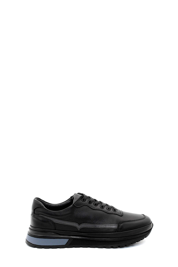 FST Genuine Leather Men's Sneakers 722MA300 Black - Killeen